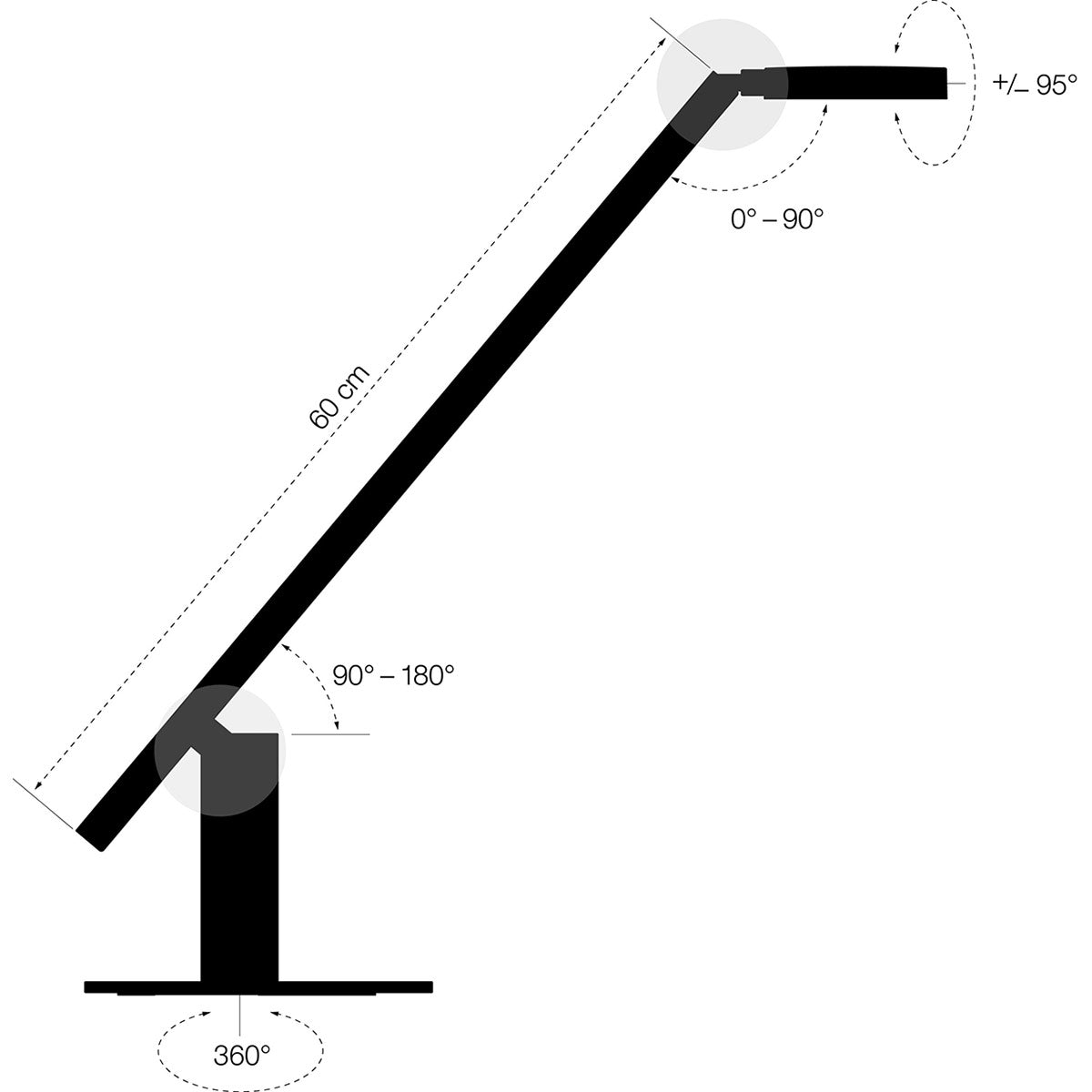 Lampada da tavolo led con controllo a gesti TABLE LITE