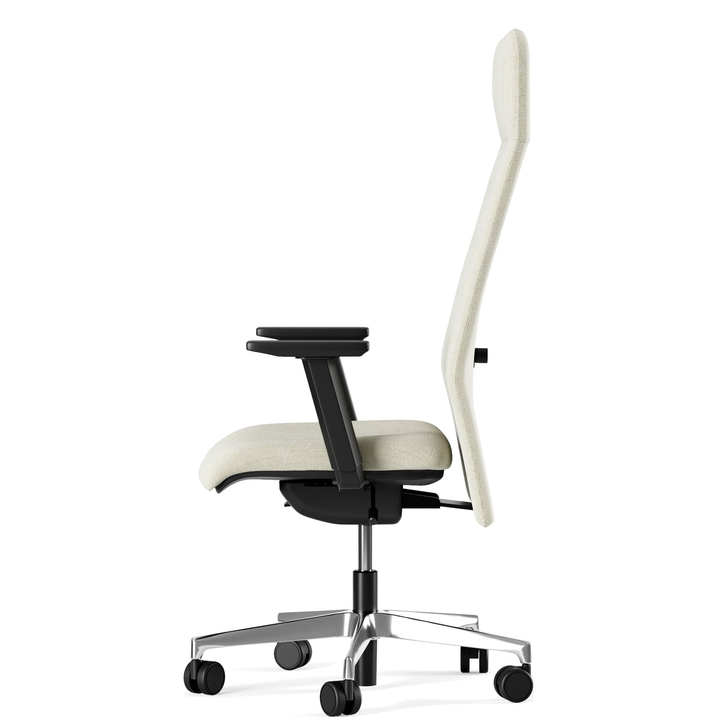 Sedia Direzionale DEVA Similpelle Frezza di profilo con supporto lombare regolabile colore bianco