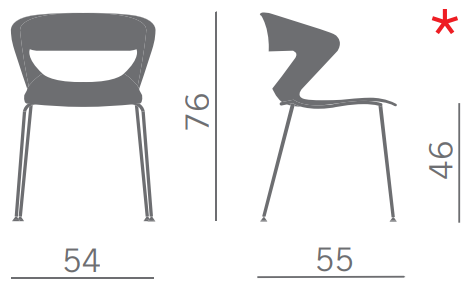 Sedia Multiuso KICCA 4 GAMBE
