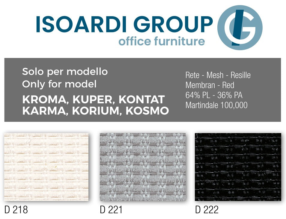 Sedia Direzionale KOSMO MESH - Ecopelle