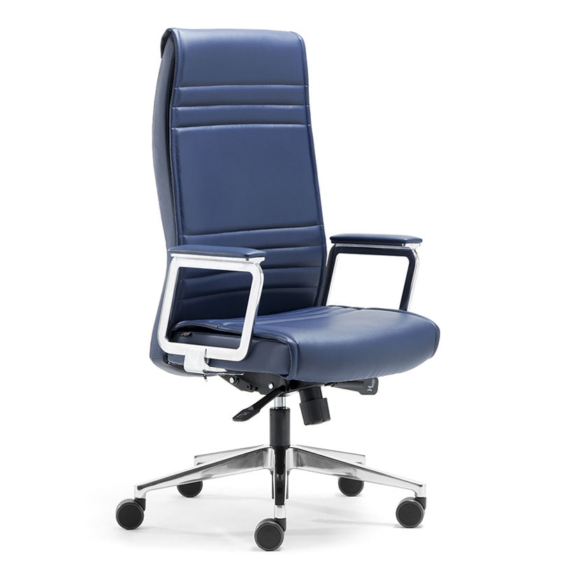 Sedia Da Ufficio Direzionale In Pelle Con Schienale Alto E Poggiapiedi: Ergonomica, Girevole E Regolabile, Perfetta Per Home Office E Gaming