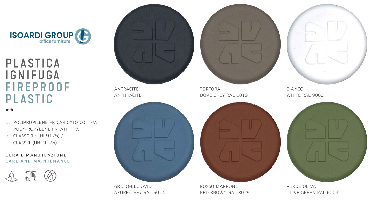 Sedia a 4 gambe ellittiche LIBERA