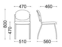 Sedia d'attesa T.R. 101 QUICK senza Braccioli (2 pz)
