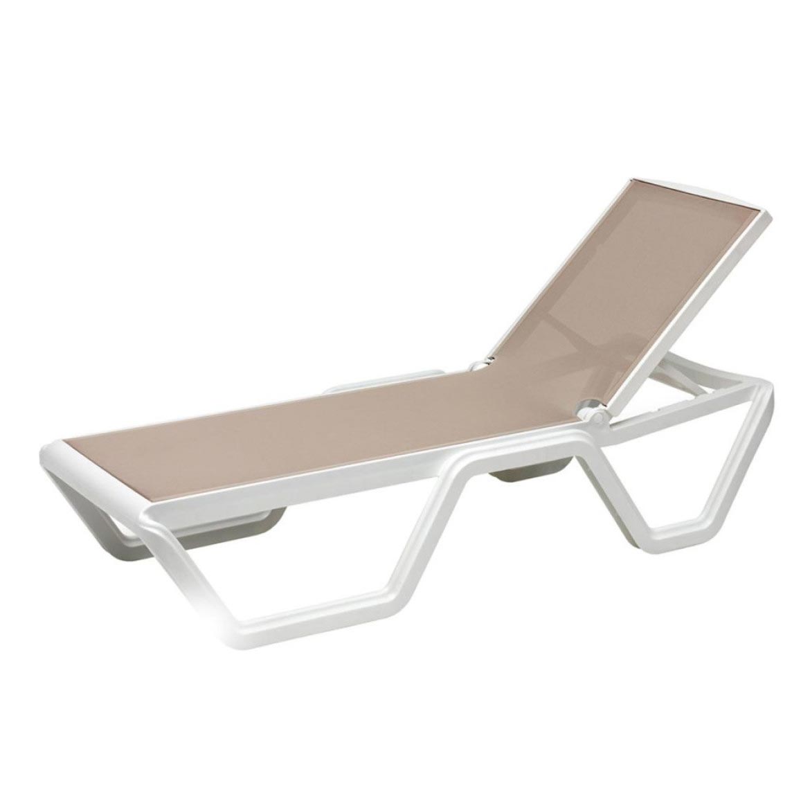 Lettino prendisole con ruote VELA (2 pz)