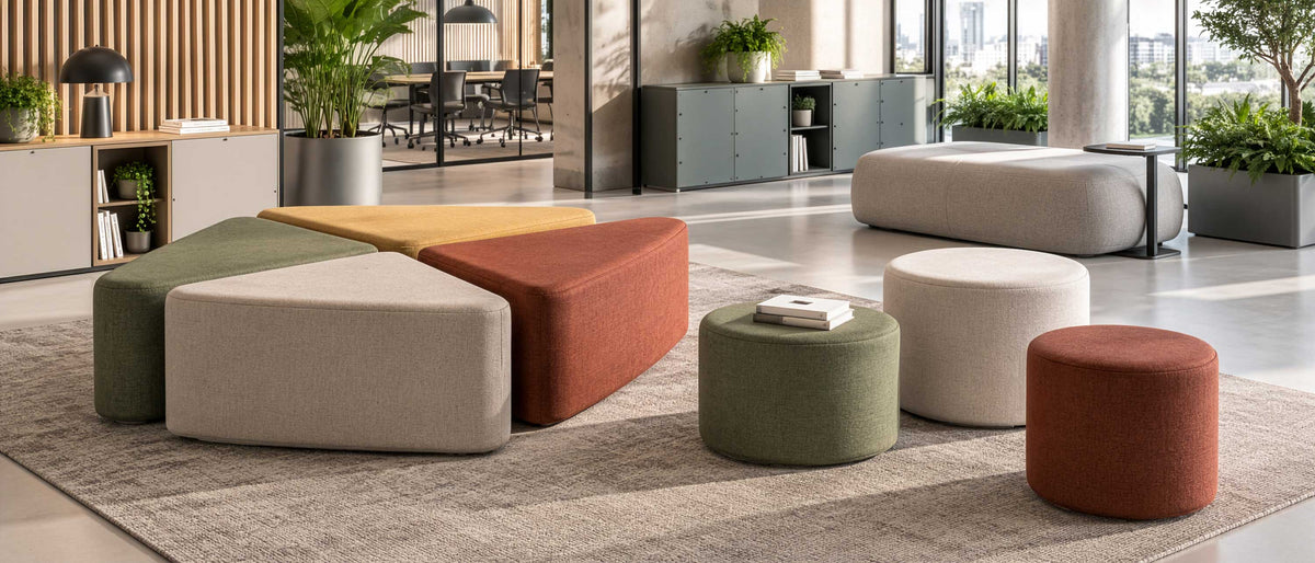 Pouf per ufficio e sale d'attesa