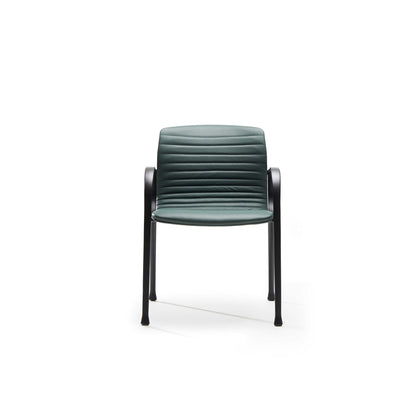 Sedia UNION GUEST a quattro gambe - Similpelle e Vera Pelle