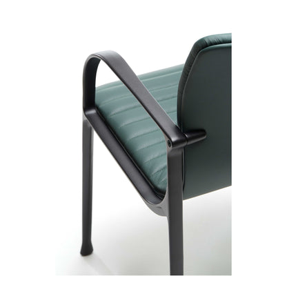Sedia UNION GUEST a quattro gambe - Similpelle e Vera Pelle