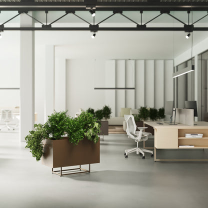 Fioriera JUNGLA Alea marrone rame in open space