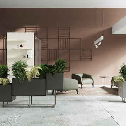 Fioriere JUNGLA Alea antracite in area lounge