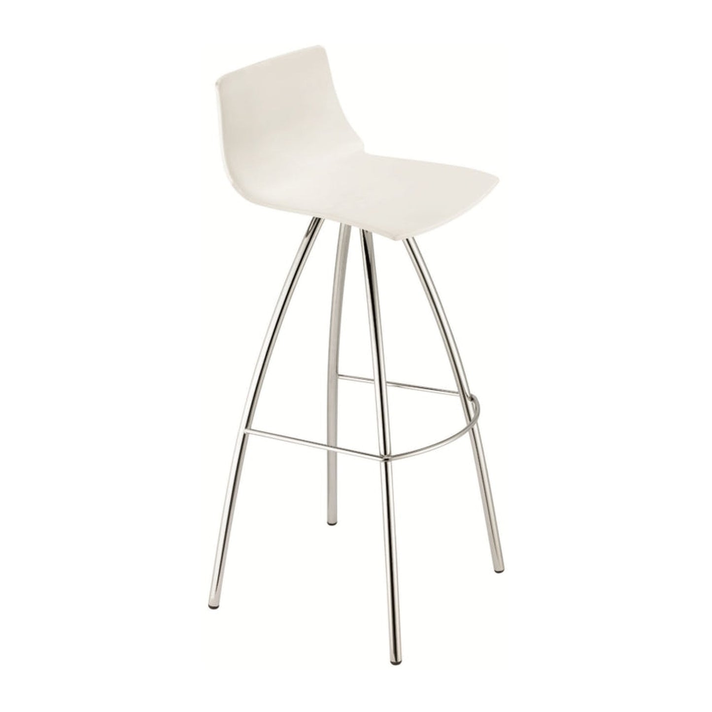 Sgabello DAY Scab in tecnopolimero a 4 gambe colore lino