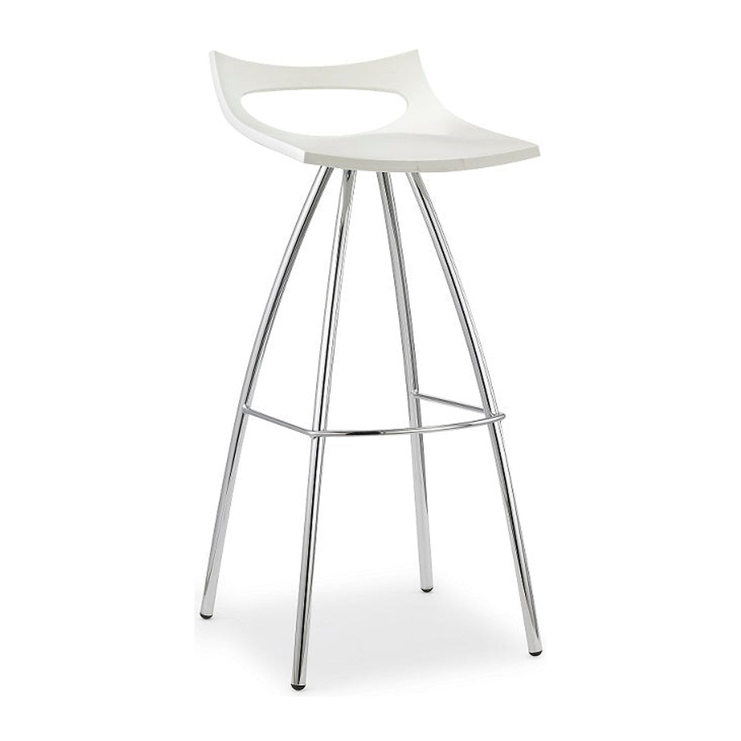 Sgabello DIABLITO Scab in tecnopolimero a 4 gambe colore lino