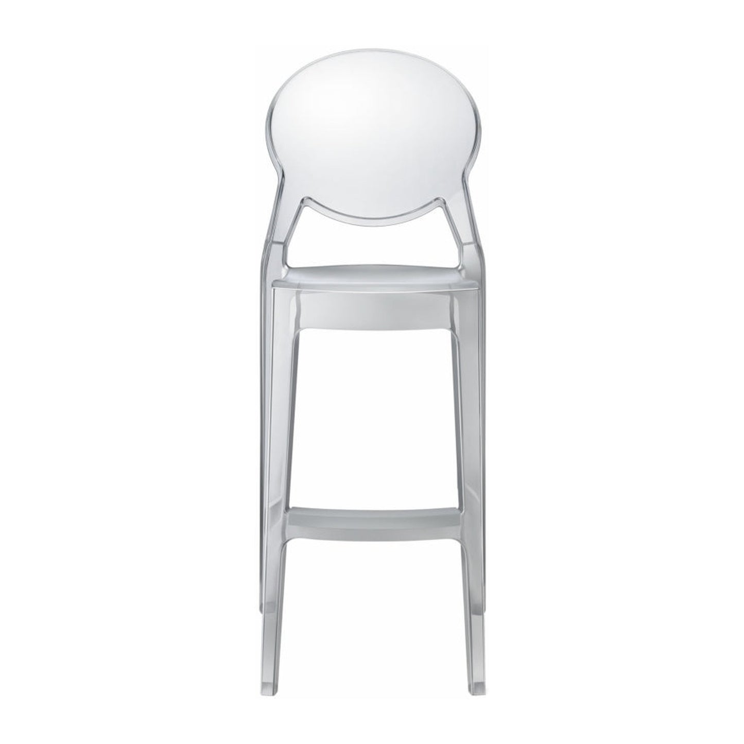 Sgabello IGLOO Scab in policarbonato a 4 gambe colore trasparente