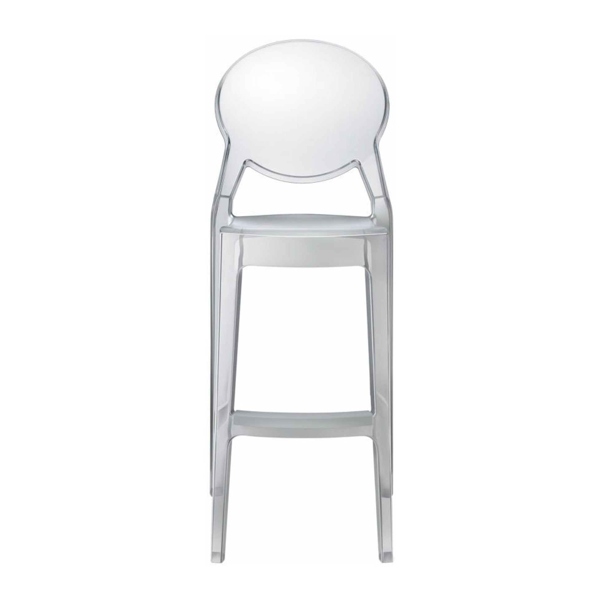 Sgabello IGLOO Scab in policarbonato a 4 gambe colore trasparente