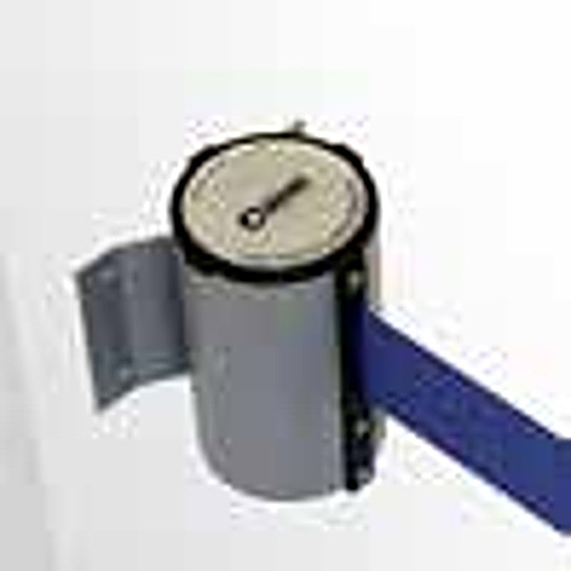 Supporto a parete BATTISTA di Caimi grigio argento con nastro estensibile blu