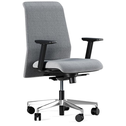 Sedia Direzionale DEVA Tessuto Frezza in tessuto girevole con alzata a gas colore grigio