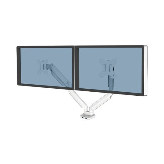 Braccio Monitor PLATINUM SERIES DOPPIO Fellowes bianco