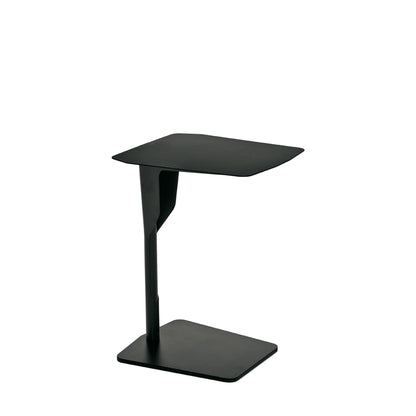 Tavolino ELLE METAL TABLE Frezza in metallo verniciato nero con piano rettangolare