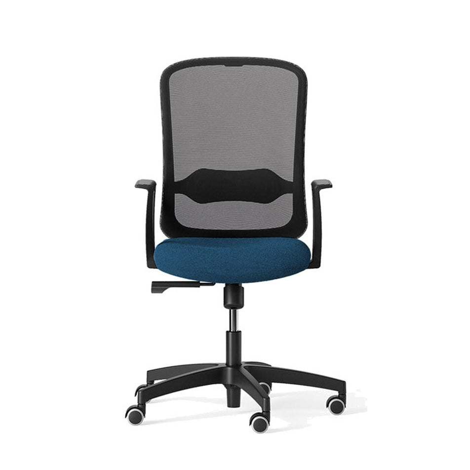 Sedia Operativa TAKK Black Mesh Frezza con schienale in rete girevole con alzata a gas colore blu