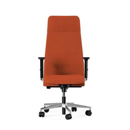 Sedia Direzionale DEVA Tessuto Frezza in tessuto girevole con alzata a gas colore arancio