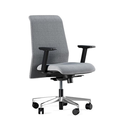 Sedia Direzionale DEVA Tessuto Frezza in tessuto girevole con alzata a gas colore grigio