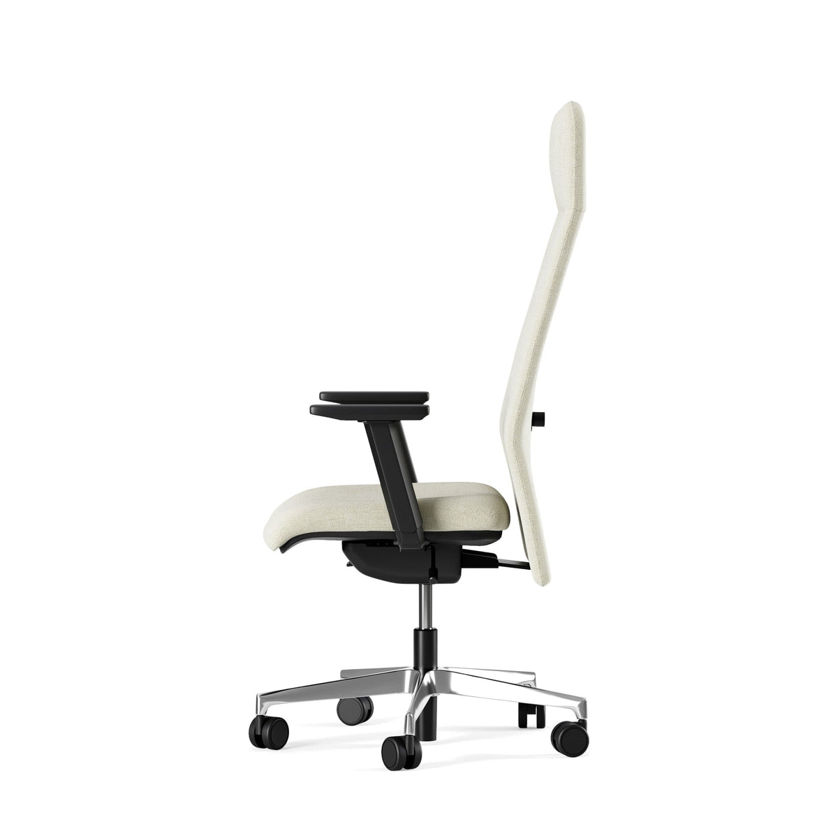 Sedia Direzionale DEVA Similpelle Frezza di profilo con supporto lombare regolabile colore bianco