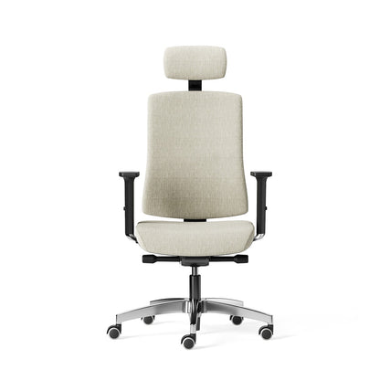 KIKU Black Fabric Frezza con poggiatesta, vista frontale