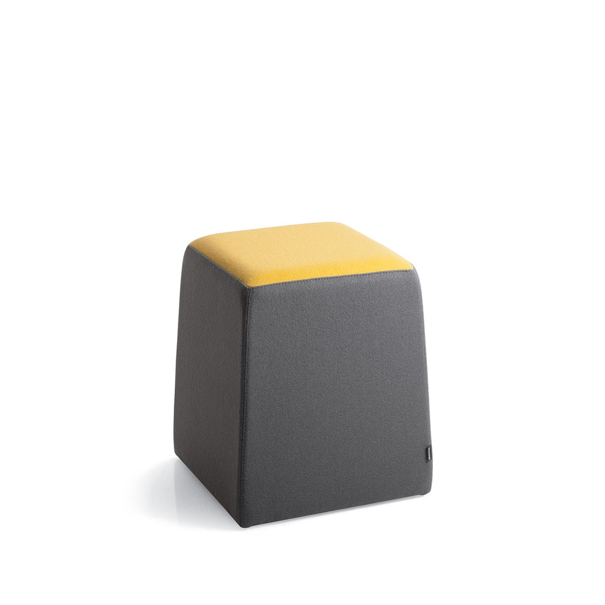 Pouf STAND BY Frezza da un posto grigio con piano giallo