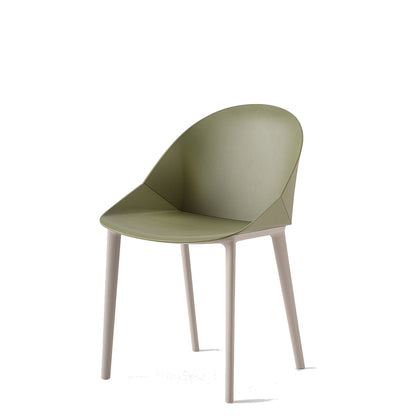 Sedia multiuso KROSS Kastel a quattro gambe in polipropilene colore Verde