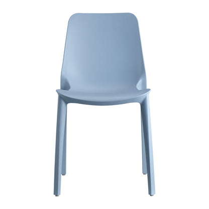Sedia multiuso GINEVRA Go GREEN Scab in tecnopolimero a 4 gambe colore avio