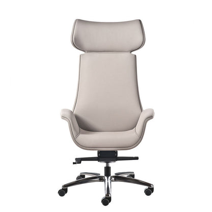 Sedia Direzionale KRITERIA LS - Similpelle Kastel in similpelle girevole con alzata a gas colore panna