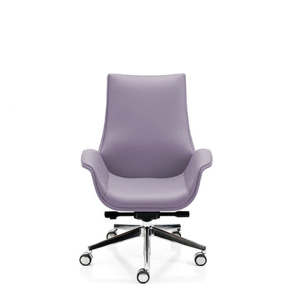 Sedia Direzionale KRITERIA LS - Similpelle Kastel in similpelle girevole con alzata a gas colore grigio