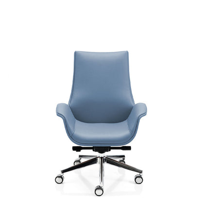 Sedia Direzionale KRITERIA LS - Similpelle Kastel in similpelle girevole con alzata a gas colore nero
