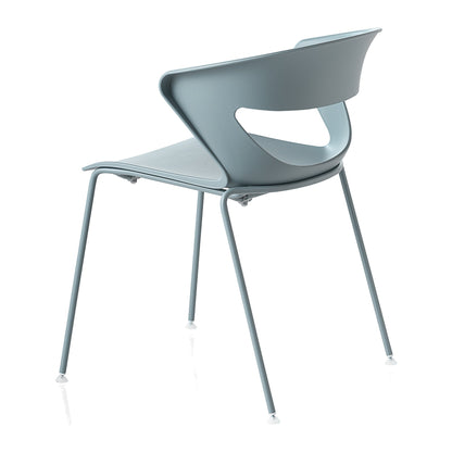 Sedia Multiuso KICCA 4 GAMBE Kastel in polipropilene colore Turchese