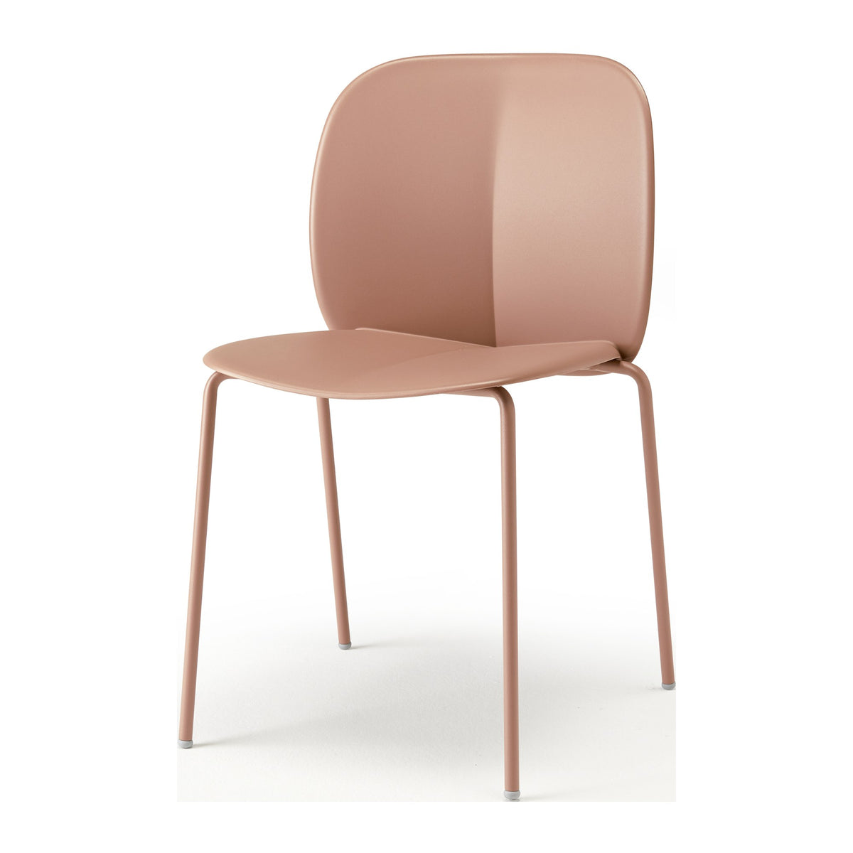 Sedia multiuso MENTHA Scab in tecnopolimero rigenerato a 4 gambe colore caramel