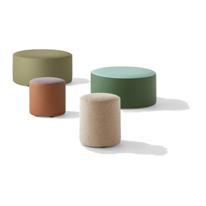 Pouf KROFF Kastel in tessuto, quattro misure e colori