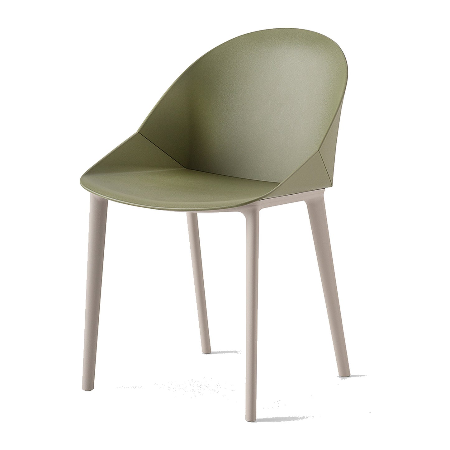Sedia multiuso KROSS Kastel a quattro gambe in polipropilene colore Verde