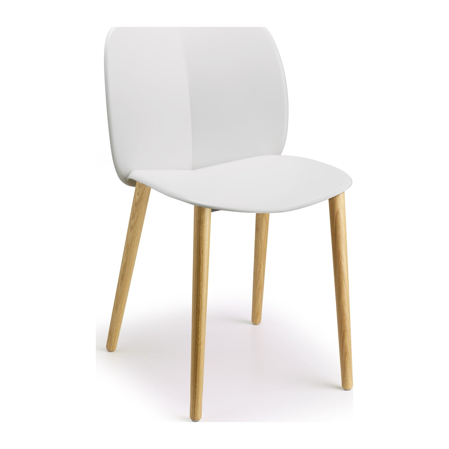 Sedia multiuso NATURAL MENTHA Scab con gambe in rovere naturale e scocca colore lino