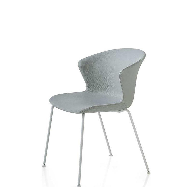 Sedia Multiuso KICCA PLUS 4 GAMBE Kastel imbottita, su quattro gambe in acciaio bianco
