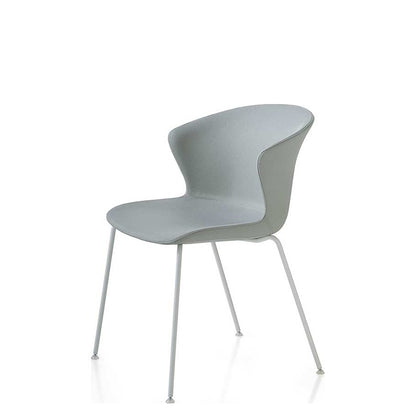 Sedia Multiuso KICCA PLUS 4 GAMBE Kastel imbottita, su quattro gambe in acciaio bianco