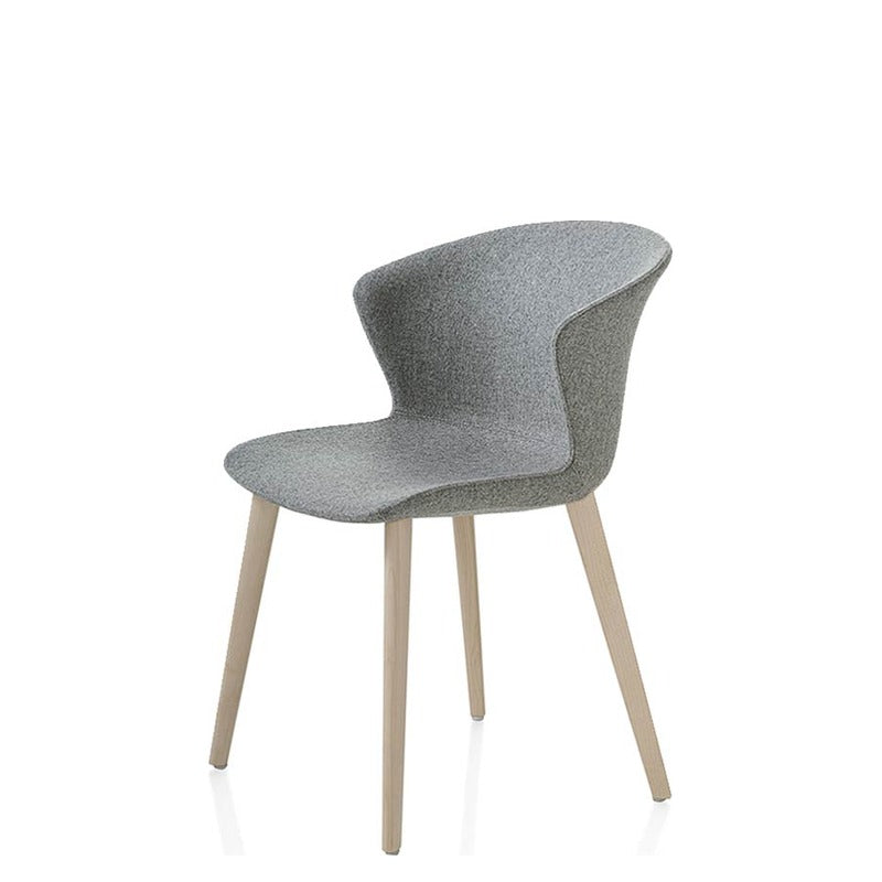 Sedia Multiuso KICCA PLUS 4 GAMBE in LEGNO Kastel imbottita, su gambe in acero