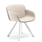 Sedia a 4 gambe ellittiche LIBERA SOFT
