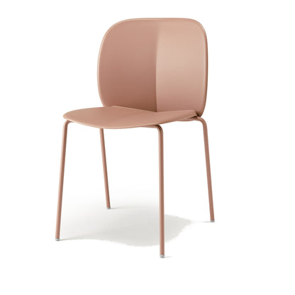 Sedia multiuso MENTHA Scab in tecnopolimero rigenerato a 4 gambe colore caramel