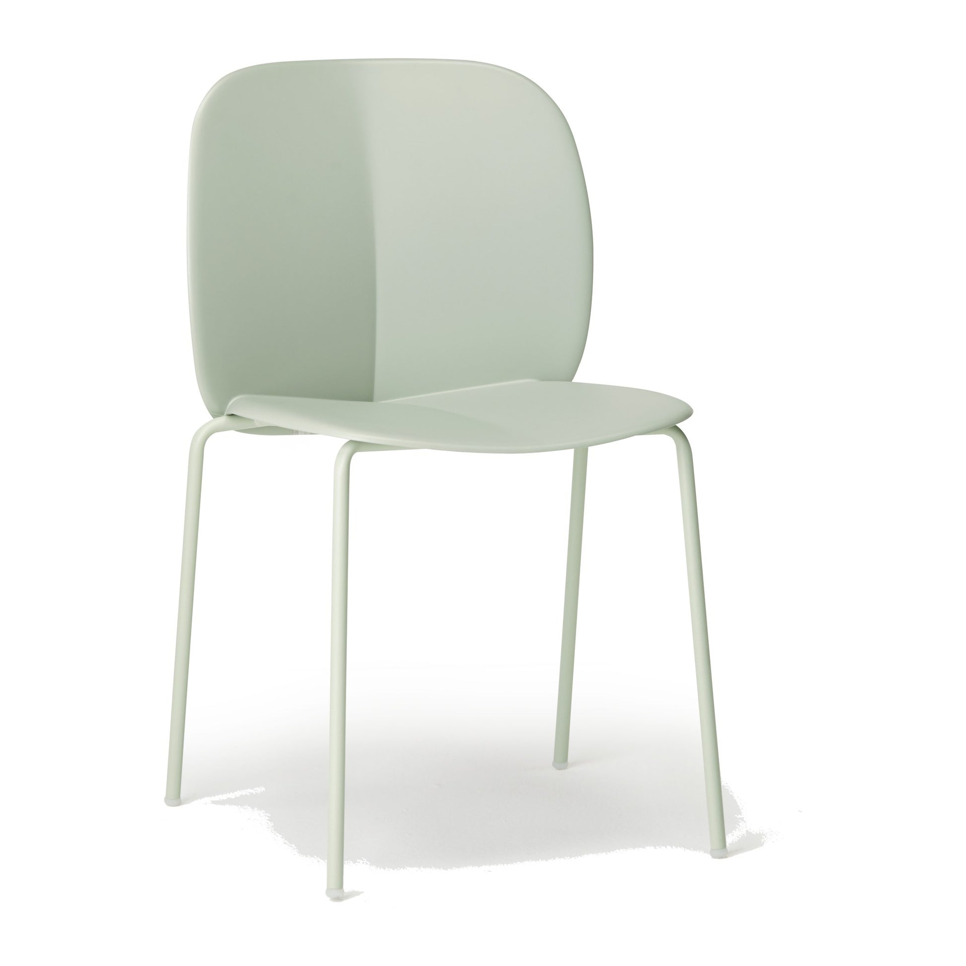 Sedia multiuso MENTHA Scab in tecnopolimero rigenerato a 4 gambe colore verde salvia