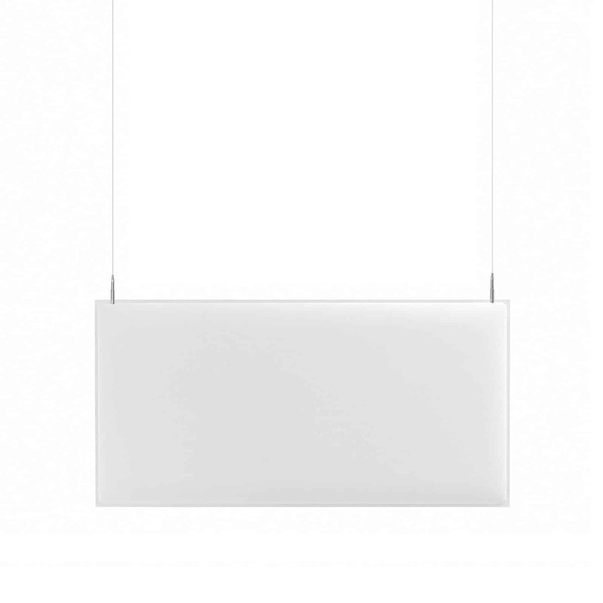 Pannello fonoassorbente BAFFLE Caimi bianco sospeso a soffitto
