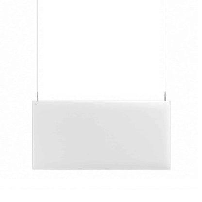Pannello fonoassorbente BAFFLE Caimi bianco sospeso a soffitto