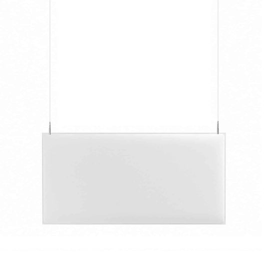 Pannello fonoassorbente BAFFLE Caimi bianco sospeso a soffitto