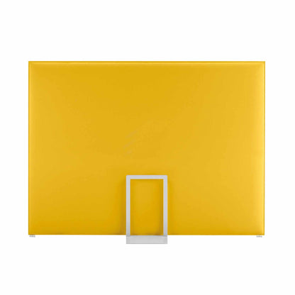 Divisorio fonoassorbente PLI OVERSIZE Caimi giallo con cavalletto bianco