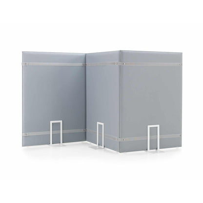 Pannelli PLI OVERSIZE Caimi uniti ad angolo con le cinghie elastiche