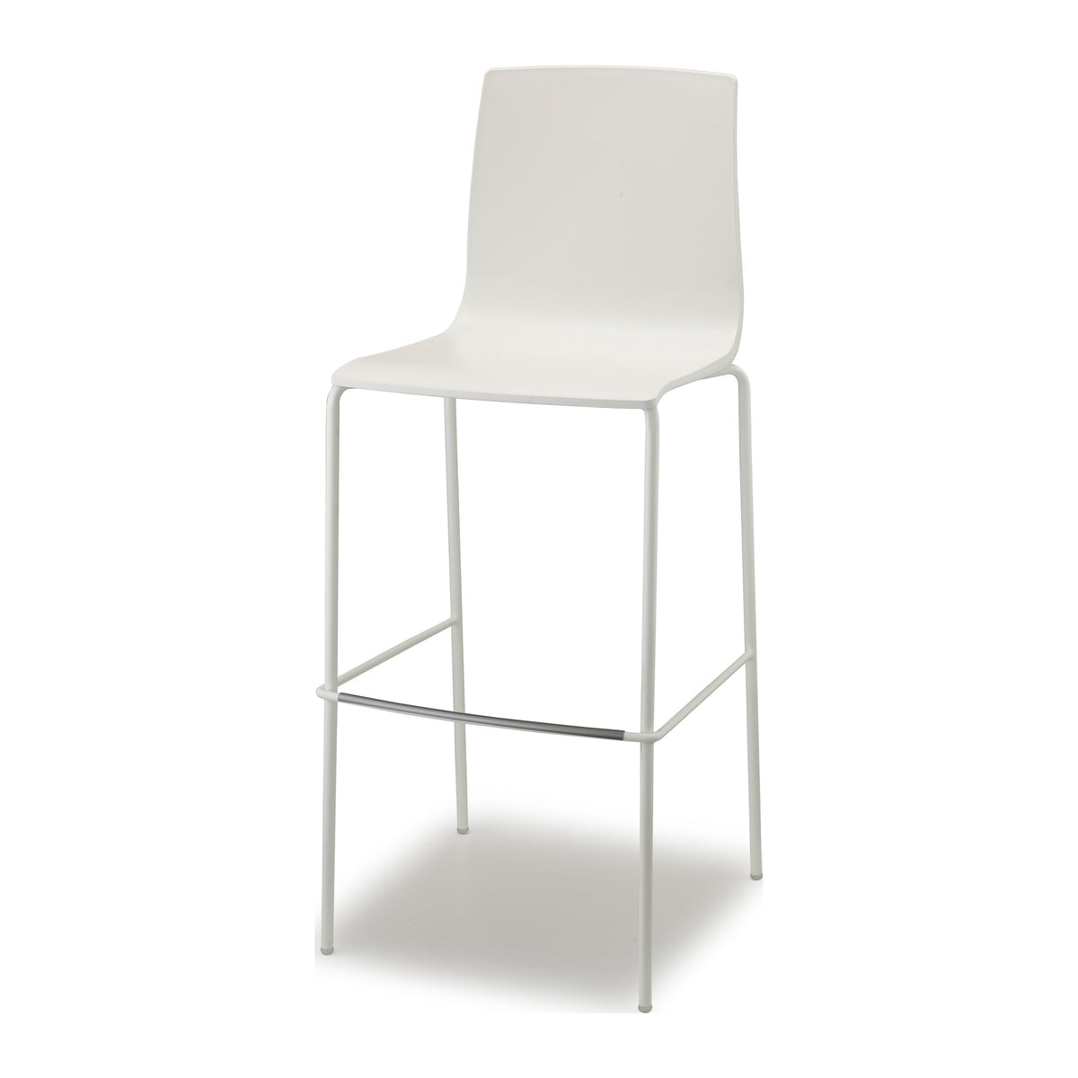 Sgabello ALICE Scab in tecnopolimero a 4 gambe colore lino