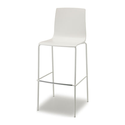 Sgabello ALICE Scab in tecnopolimero a 4 gambe colore lino